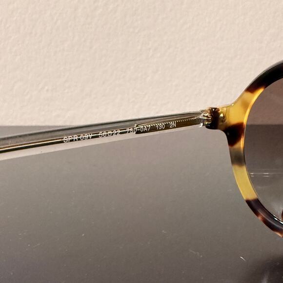 Prada Sunglasses Round Brown Havana Tortoiseshell PR09VS SPR 09V 2AU-8C1 56mm